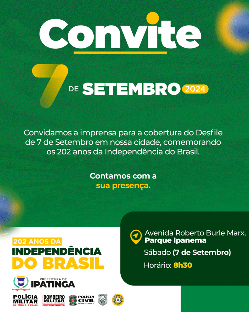 Convite 7 de Setembro